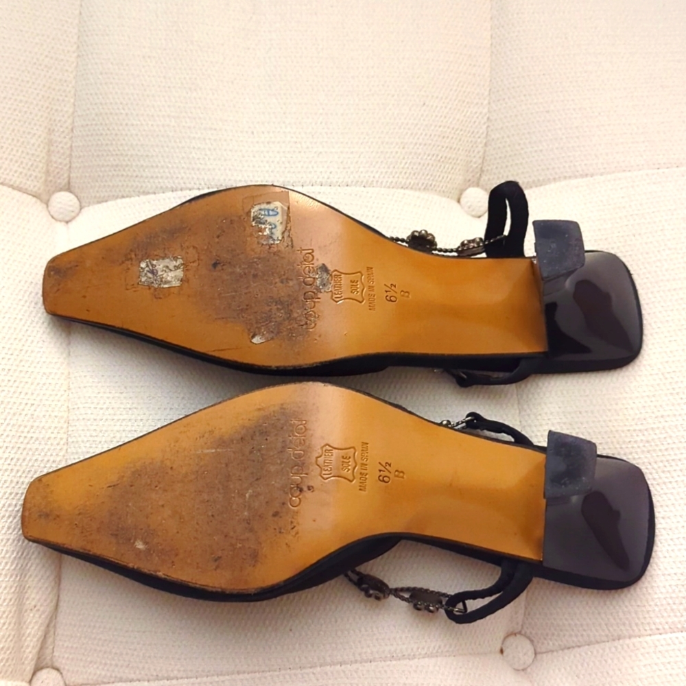 Coup d'etat satin black mules - Picture 5 of 6